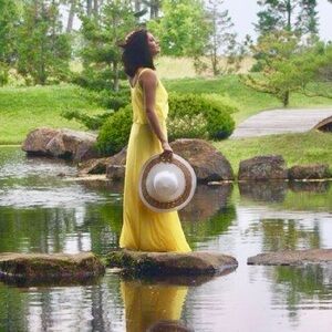 Yellow Gianni Bini Maxi dress
